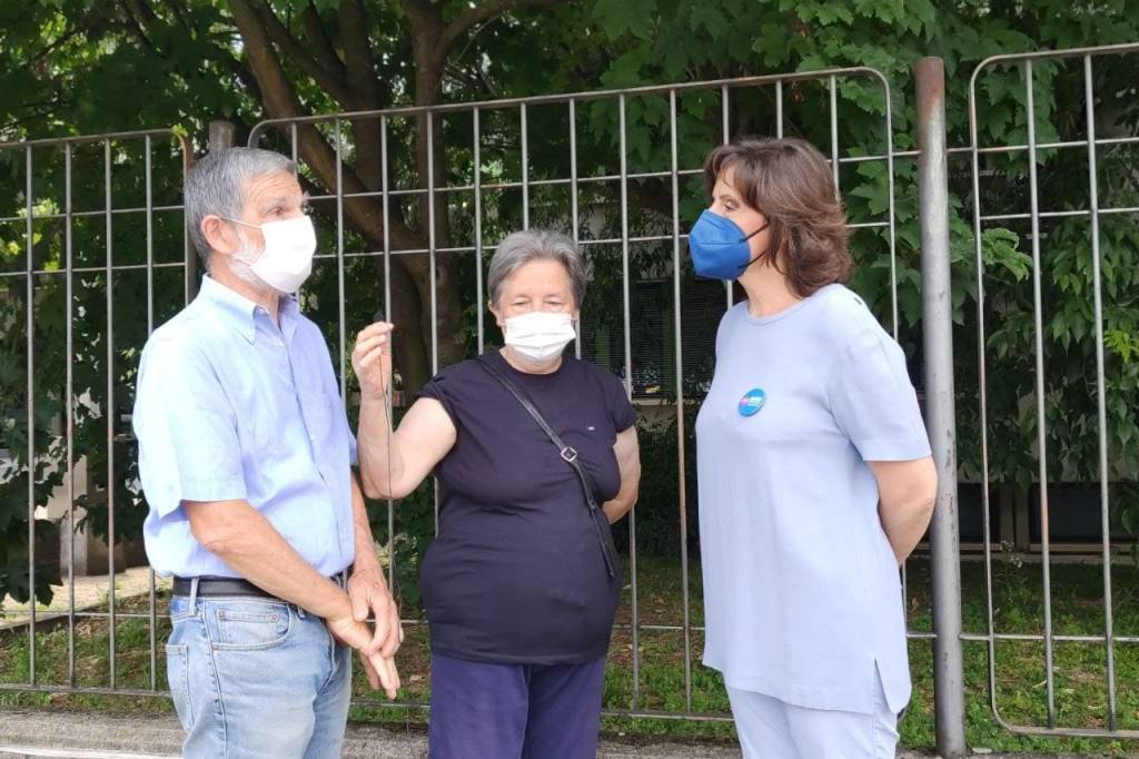 Margherita Silvestrini nei quartieri di Gallarate