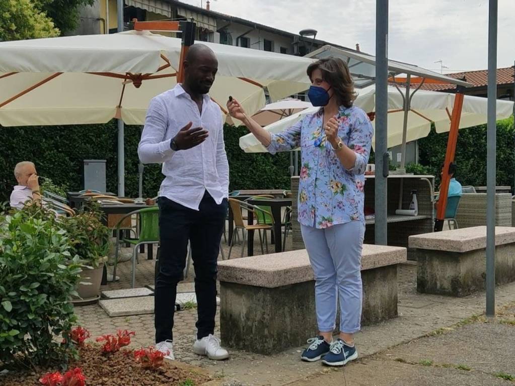 Margherita Silvestrini nei quartieri di Gallarate