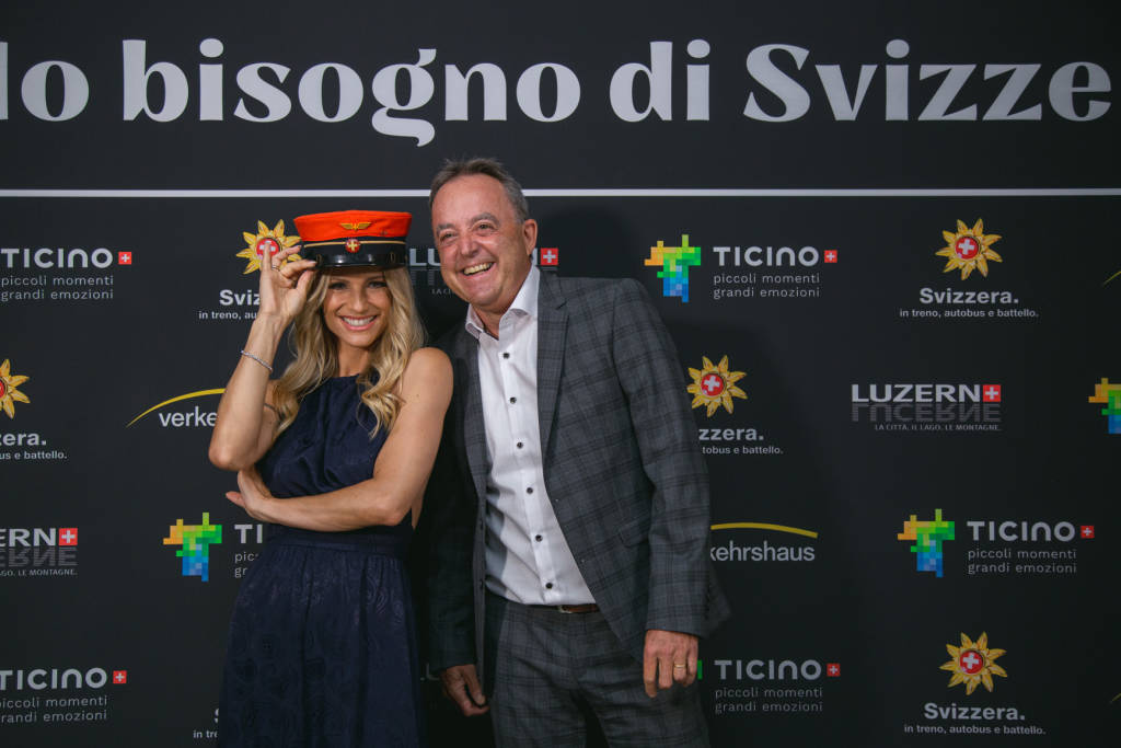 Michelle Hunziker e gli chef Cracco e Caminada per Svizzera Turismo 