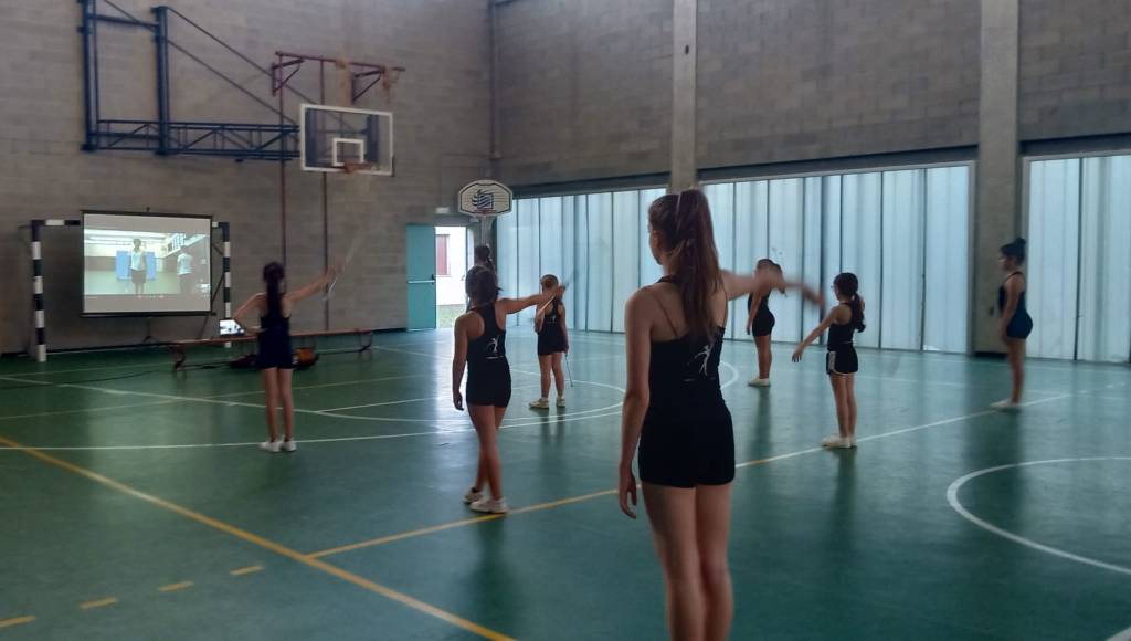 Per il gruppo majorettes di Gerenzano allenamento virtuale insieme ad atlete da tutta Italia