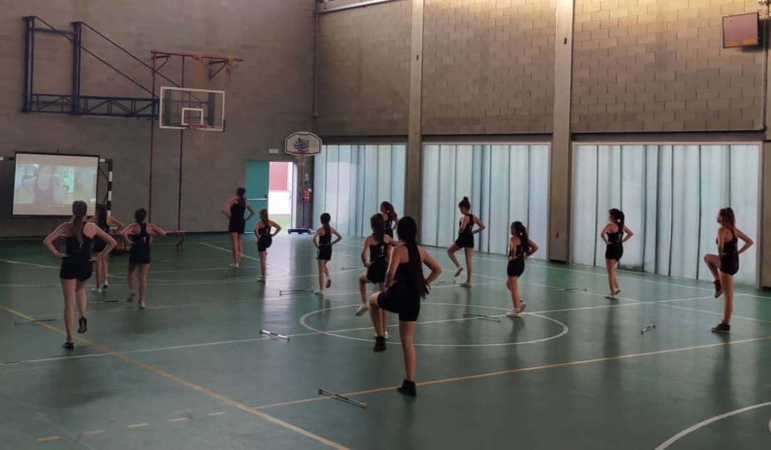 Per il gruppo majorettes di Gerenzano allenamento virtuale insieme ad atlete da tutta Italia