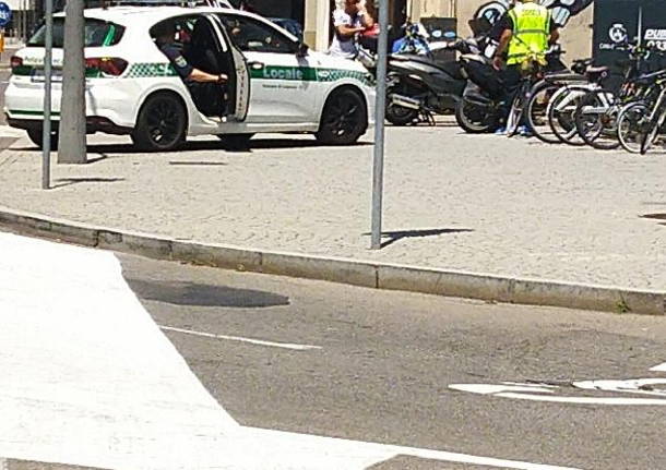 Polziia Locale Legnano controlli motorino