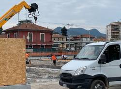 Procede il cantiere di piazzale Kennedy: ora si lavora alla nuova piazza