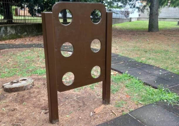San Giorgio, il parco di via Aldo Moro “prima e dopo” il restyling dei ragazzi de La Ruota