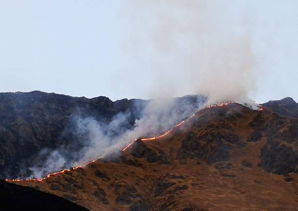 Gli incendi boschivi nel Comasco del 2019