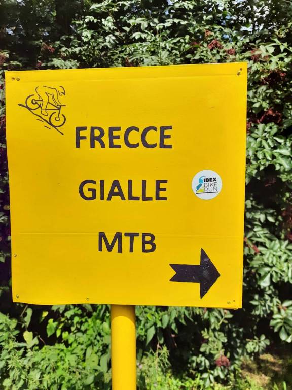 Il tragitto "Frecce gialle"