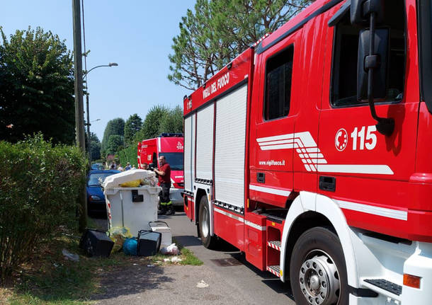 incendio in appartamento a busto garolfo