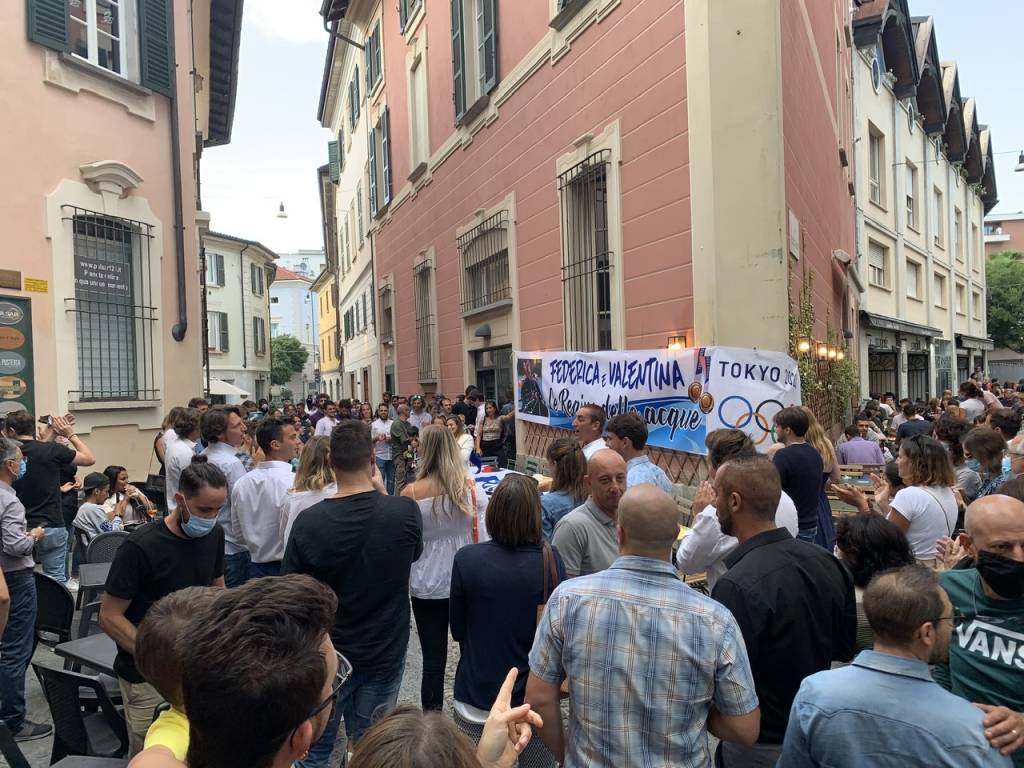 La festa a Varese per Federica  Cesarini e Valentina Rodini