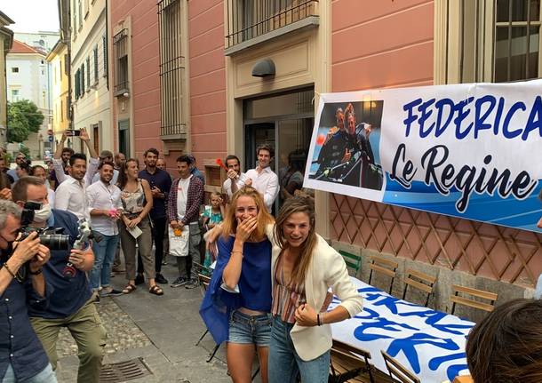 La festa a Varese per Federica  Cesarini e Valentina Rodini