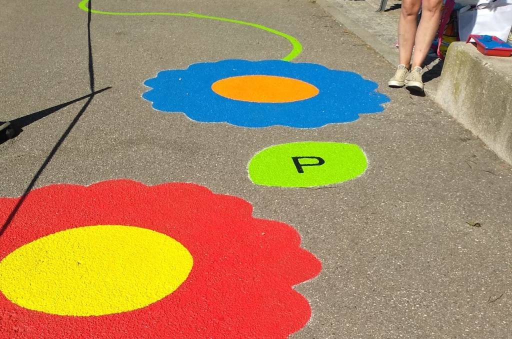Luino - Sul lungolago un percorso motorio per i bambini