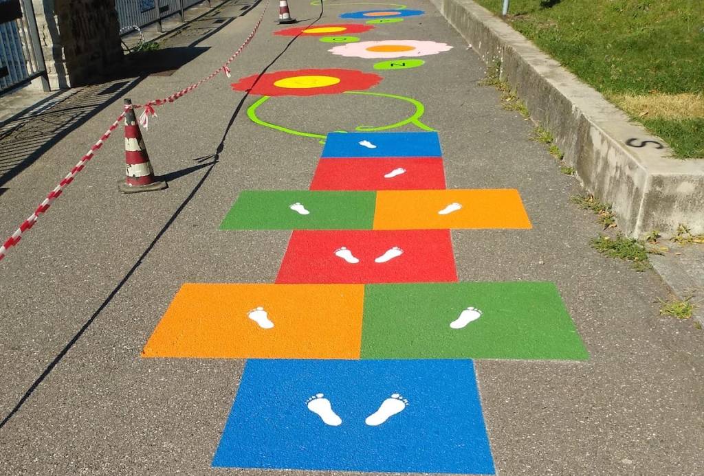 Luino - Sul lungolago un percorso motorio per i bambini