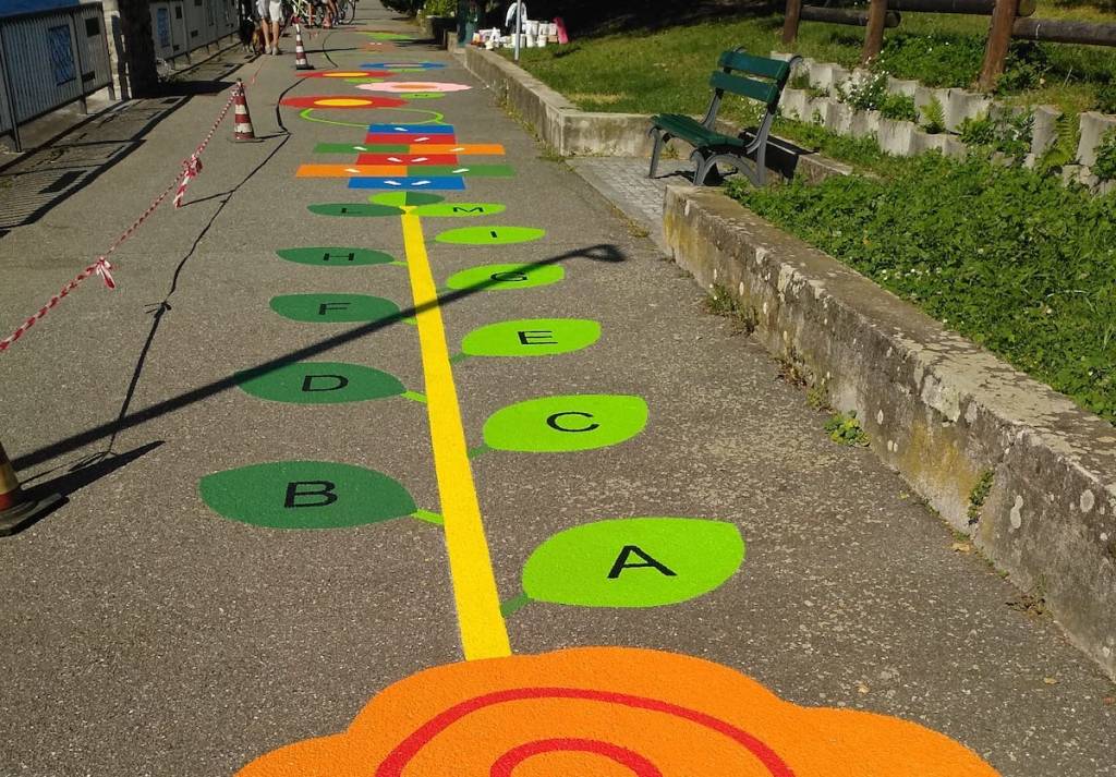 Luino - Sul lungolago un percorso motorio per i bambini