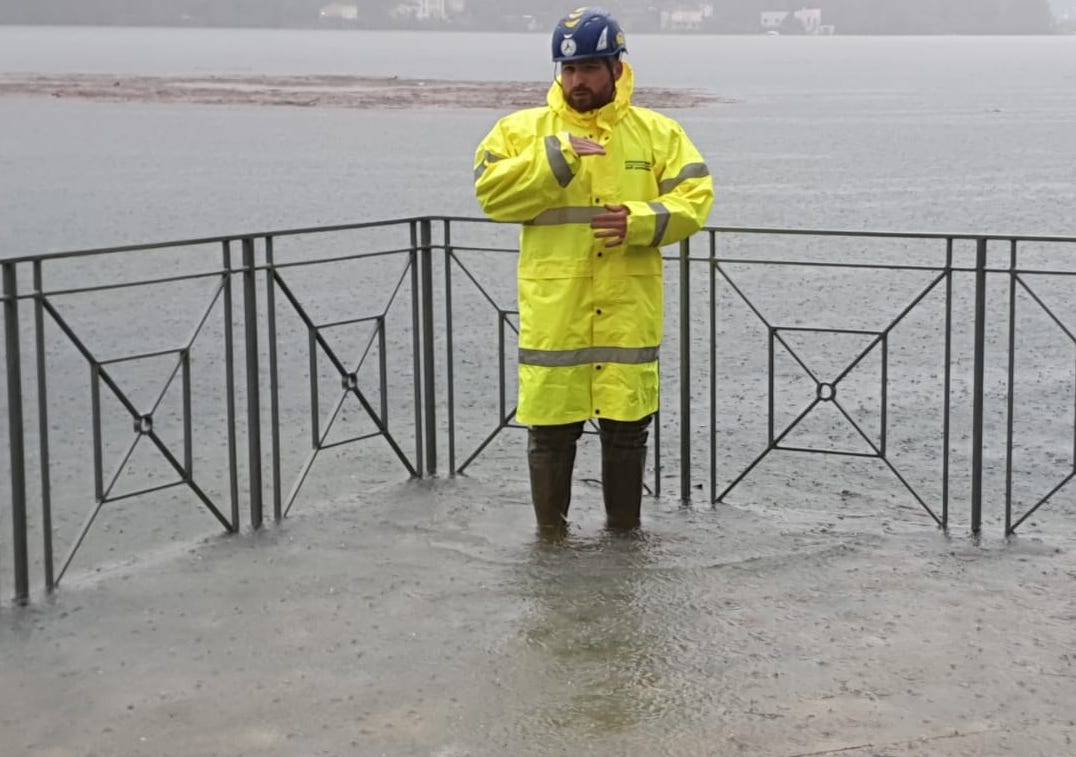 Maltempo in Valceresio: al lavoro i volontari del Nucleo mobile di pronto intervento