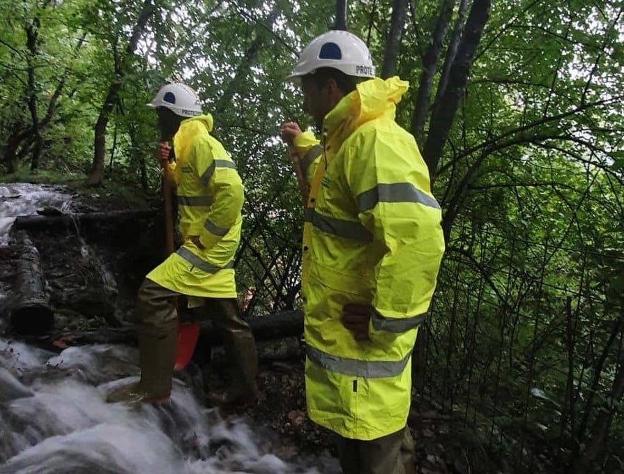 Maltempo in Valceresio: al lavoro i volontari del Nucleo mobile di pronto intervento