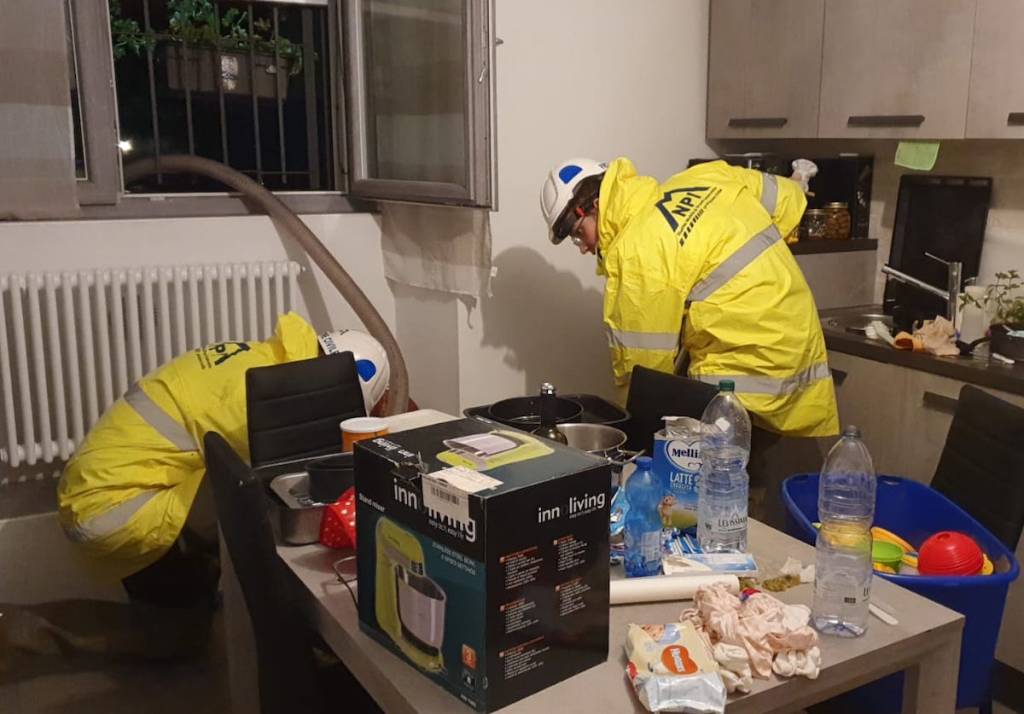 Maltempo in Valceresio: al lavoro i volontari del Nucleo mobile di pronto intervento