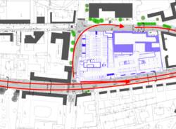 Via Carcano: le piantine della viablità e il progetto