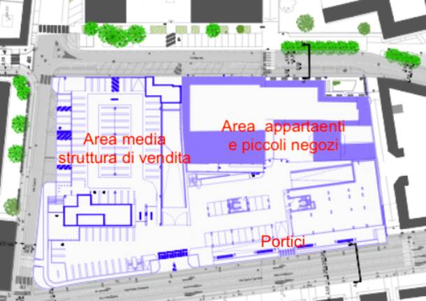 Via Carcano: le piantine della viablità e il progetto