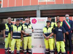 150 giorni di hub vaccinale: il grazie di Saronno anche ai volontari della Protezione civile di Cislago