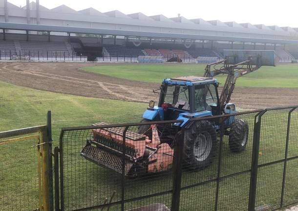 Campo sportivo di Legnano, lavori dopo il Palio