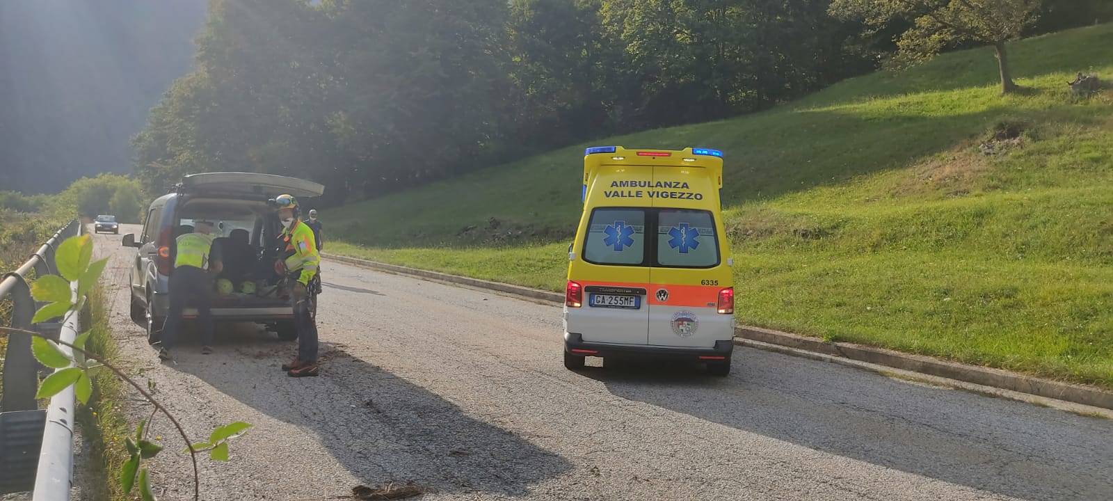 Incidente stradale in Alta Val Cannobina