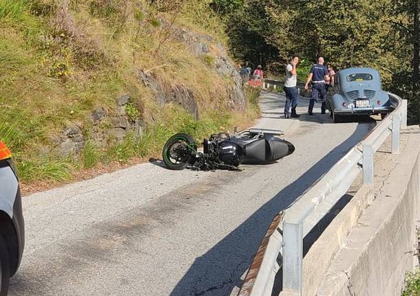 Incidente stradale in Alta Val Cannobina