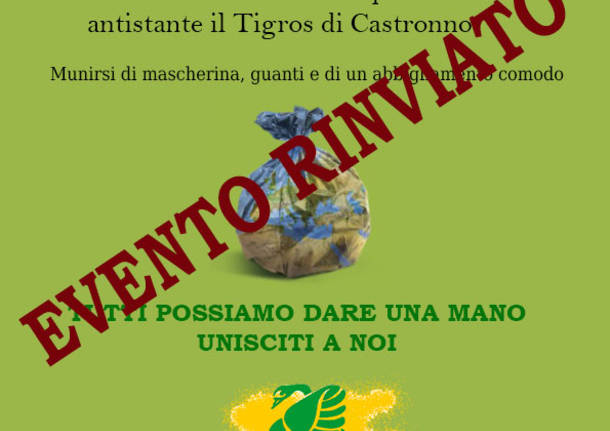 EVENTO RINVIATO \"Puliamo il mondo\" domenica 26 settembre a Castronno