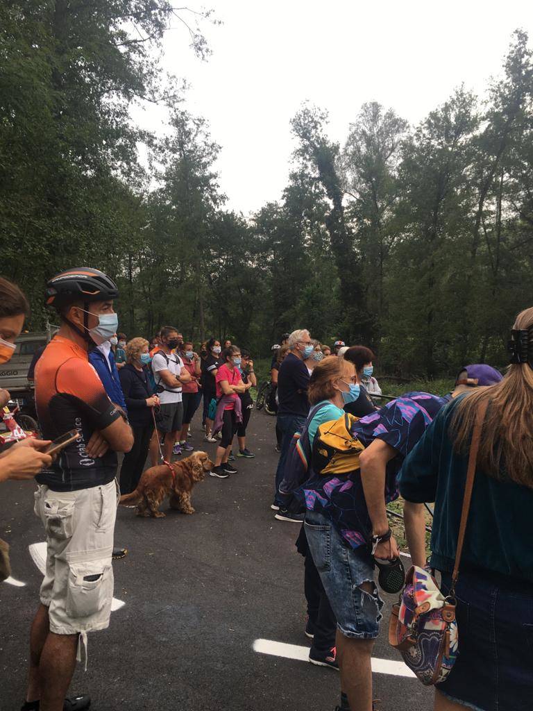 La camminata sulla ciclabile fra Cocquio e Besozzo
