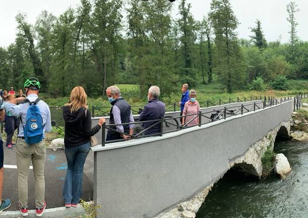 La camminata sulla ciclabile fra Cocquio e Besozzo