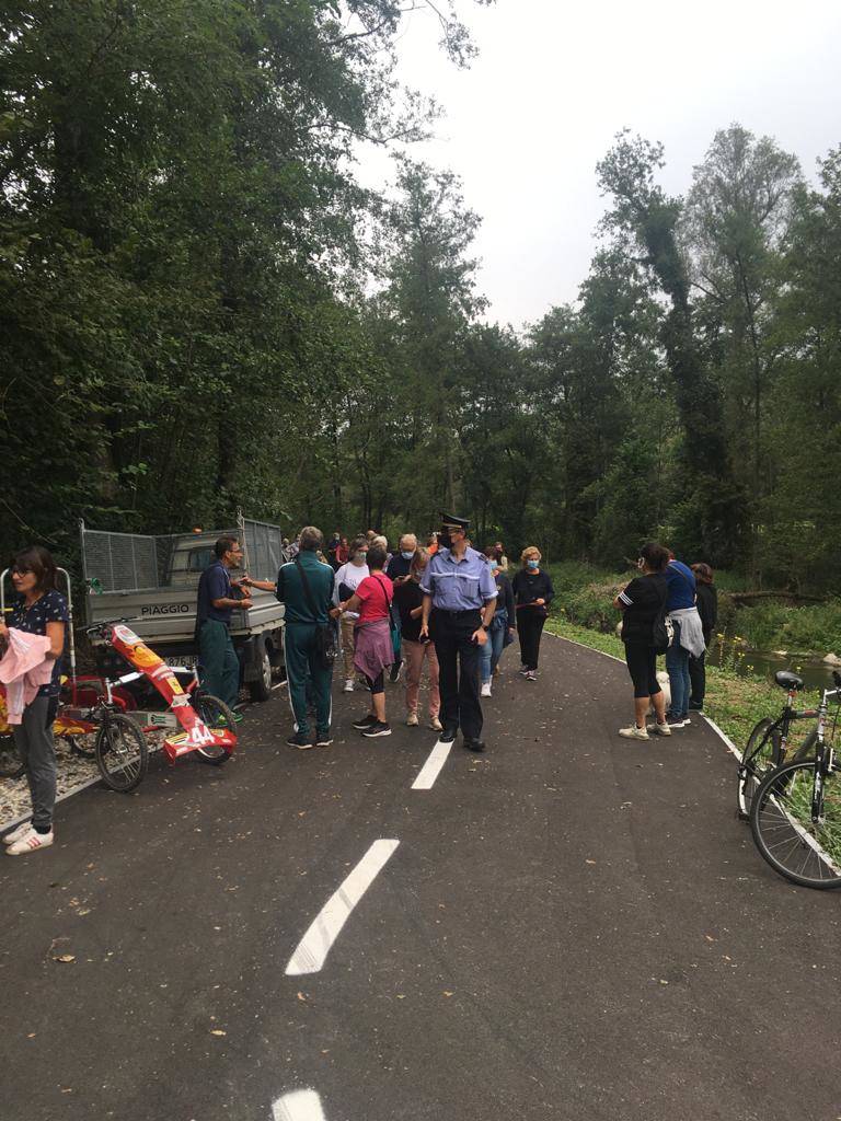 La camminata sulla ciclabile fra Cocquio e Besozzo