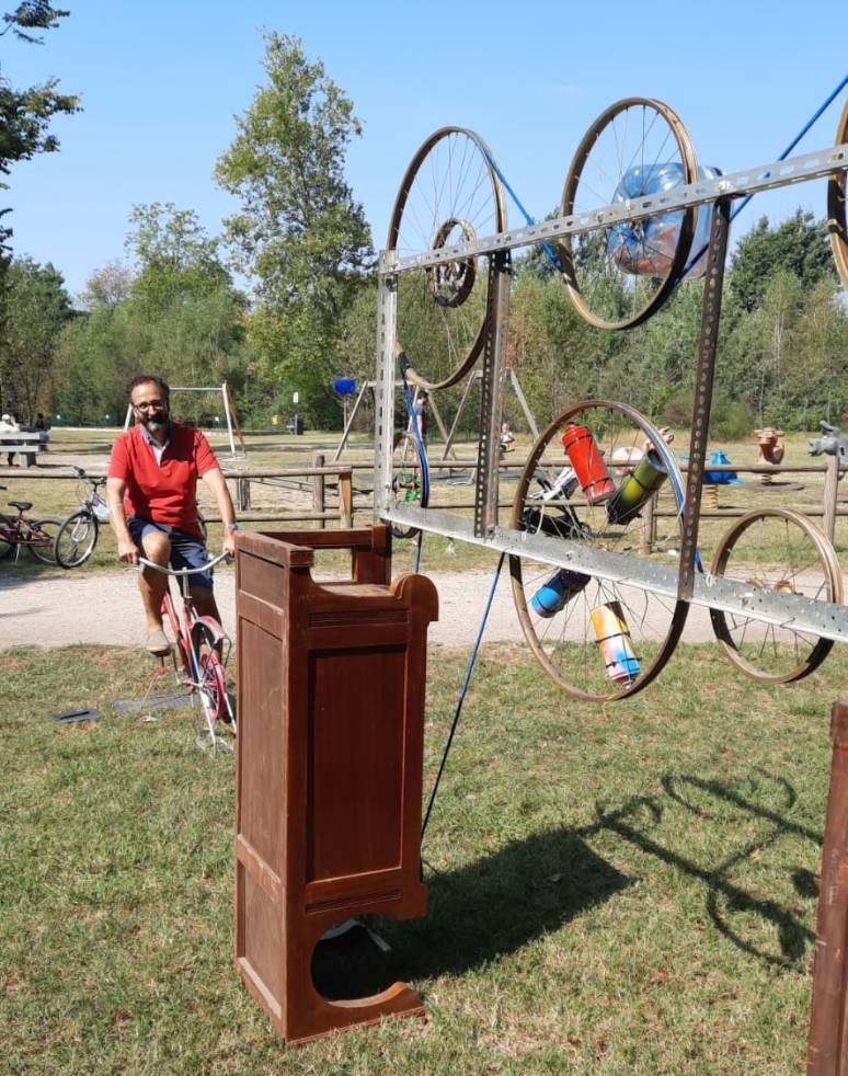 Cicloinstallazioni al Parco Alto Milanese