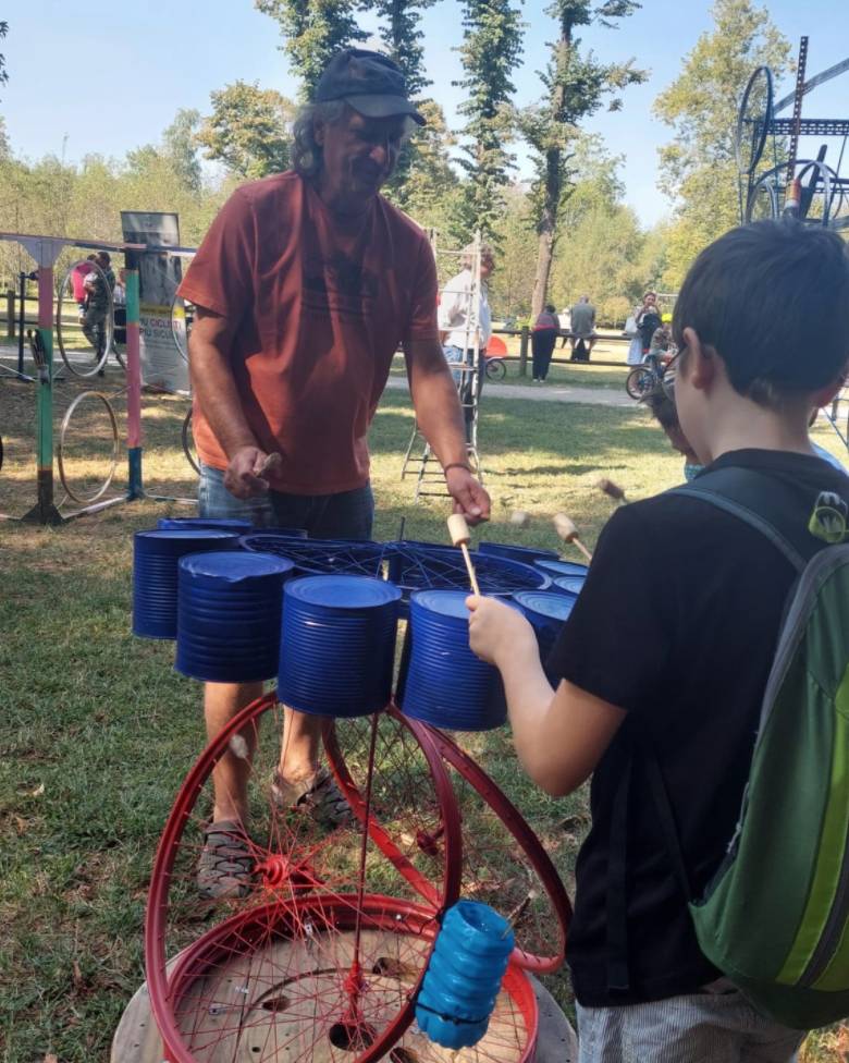 Cicloinstallazioni al Parco Alto Milanese