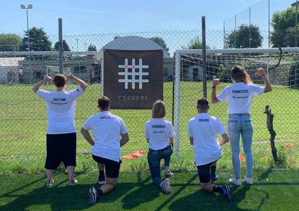 corRete calcio bambini inclusione