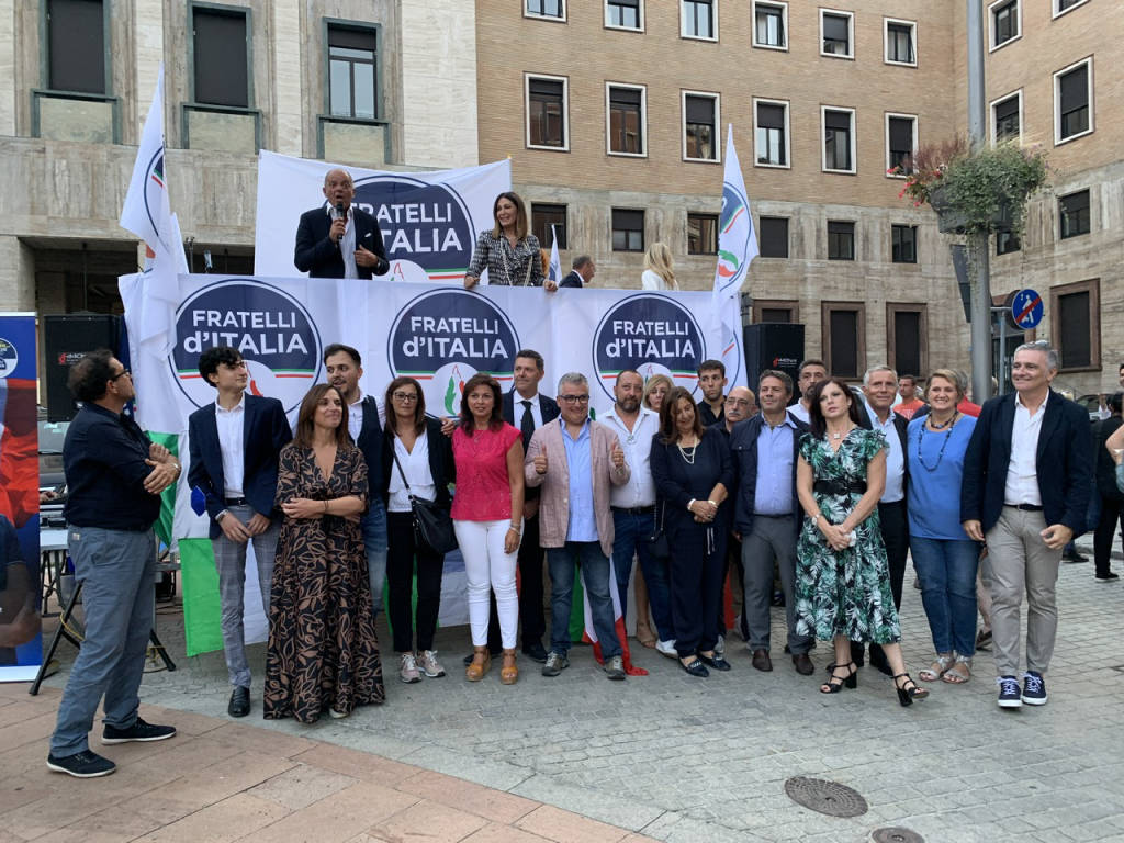Ignazio La Russa e Daniela Santanchè a Varese 