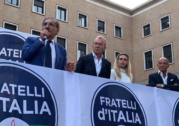 Ignazio La Russa e Daniela Santanchè a Varese 