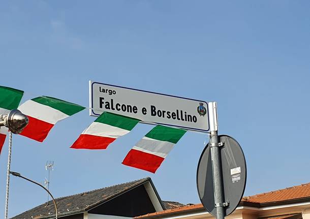 Inaugurazione targa Falcone e Borsellino San Giorgio su Legnano