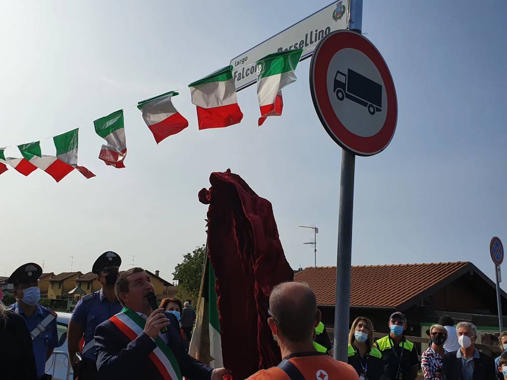 Inaugurazione targa Falcone e Borsellino San Giorgio su Legnano