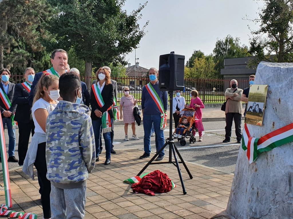 Inaugurazione targa Falcone e Borsellino San Giorgio su Legnano