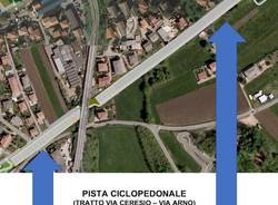 Induno Olona - I lavori per la trasformazione della vecchia ferrovia in pista ciclopedonale e area verde