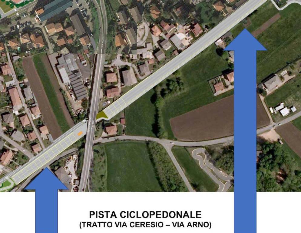 Induno Olona - I lavori per la trasformazione della vecchia ferrovia in pista ciclopedonale e area verde