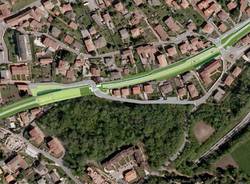 Induno OLona - I lavori per la trasformazione della vecchia ferrovia in pista ciclopedonale e area verde