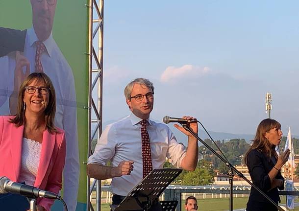 L'apertura della campagna elettorale di Galimberti all'Ippodromo di Varese