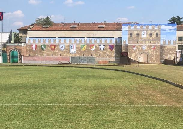 La scenografia al Campo del Palio di Legnano