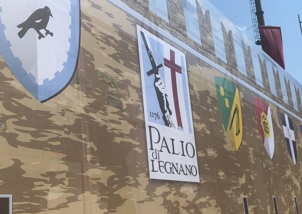 La scenografia al Campo del Palio di Legnano