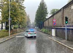 Maltempo e disagi, strade allagate a Busto Arsizio