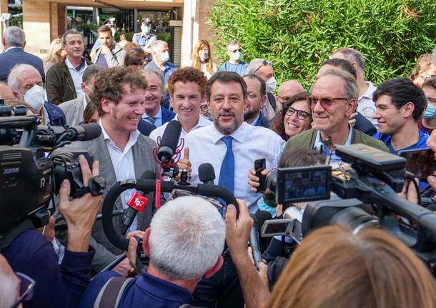 Matteo Salvini a varese Matteo Bianchi 