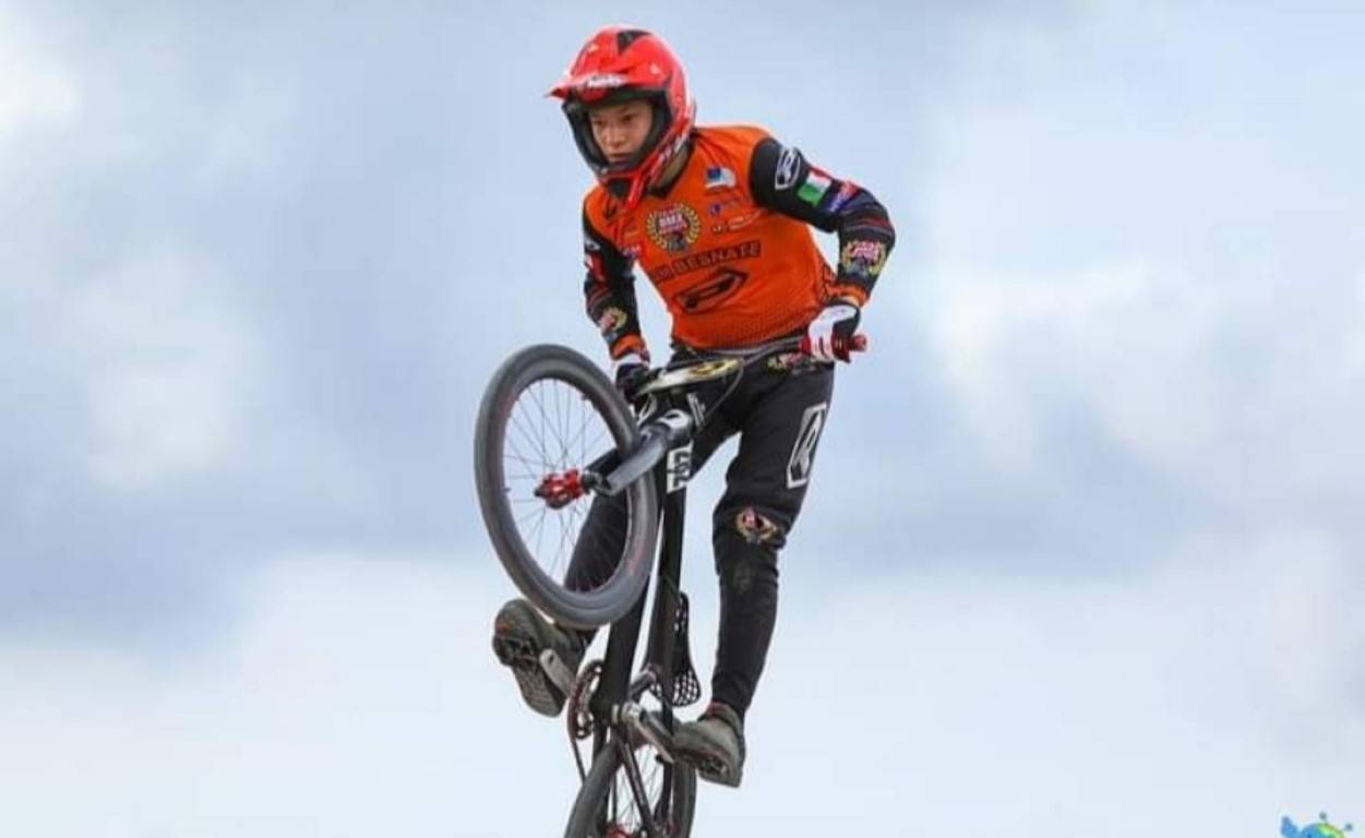 Mattia Colombo, legnanese, campione regionale di Bmx