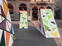 Misteriosi triangoli in piazza Monte Grappa: lavori in corso per la Varese Design Week