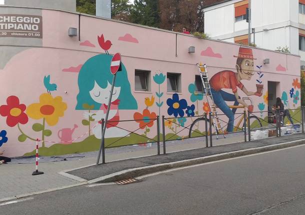 murales parcheggio multipiano di casbeno