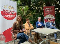 nicoletta san martino e angelo cabrele per lavoriamo per varese con galimberti sindaco