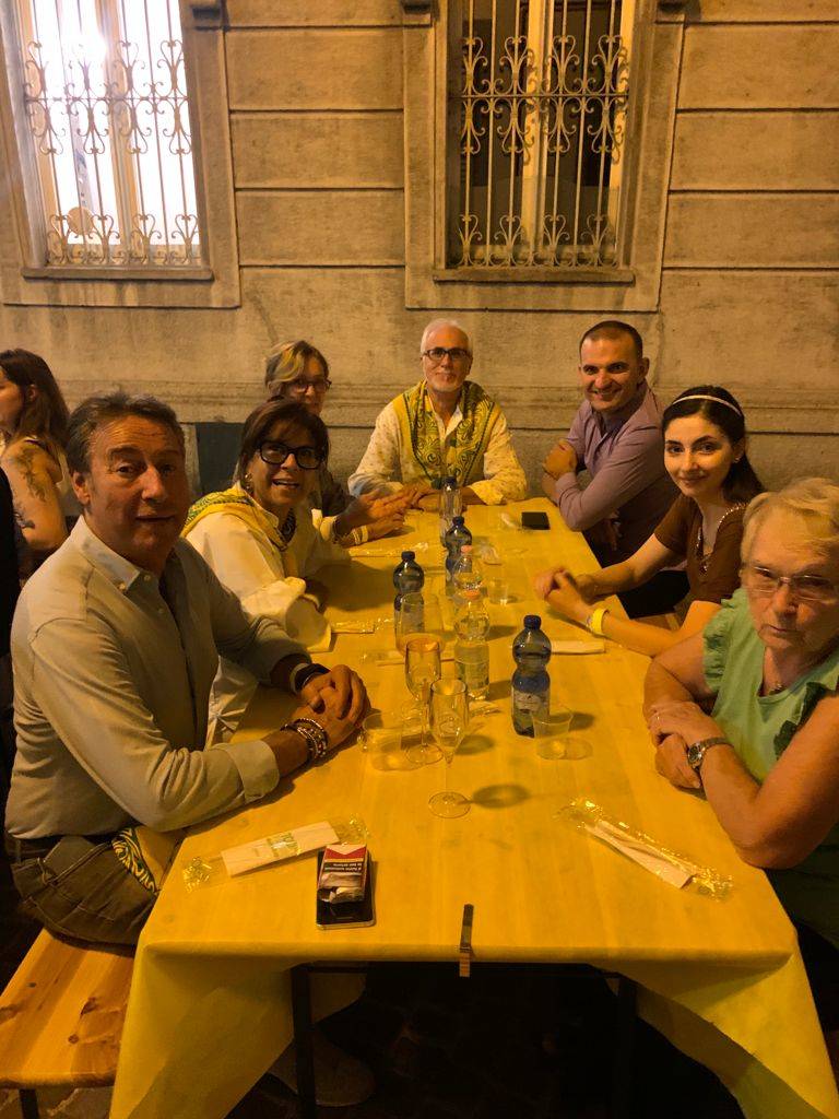 Palio di Legnano, cena alla contrada Sant'Ambrogio